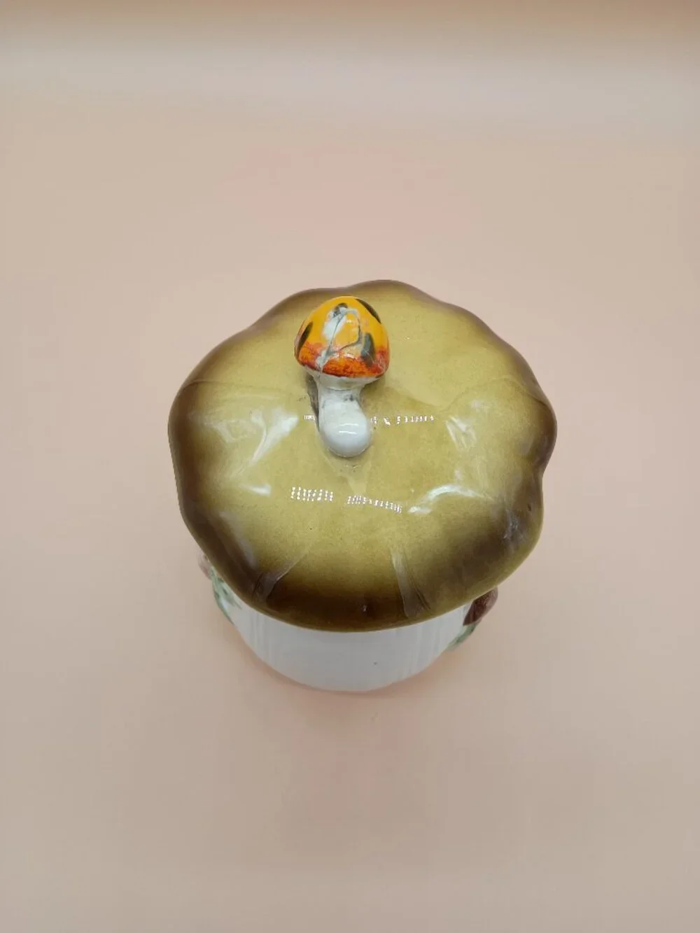 Merry Mushroom Canister Vintage 1978 Sears 6" Tall Japan Cottaegcore READ - Picture 2 of 6